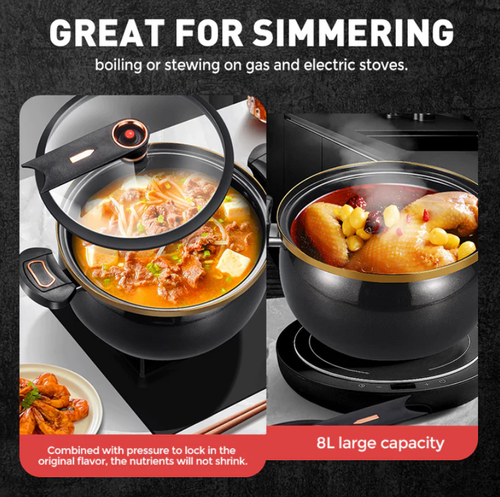 Large Capacity Micro-Pressure Enamel Soup Pot