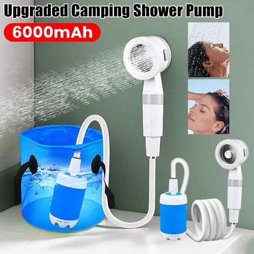 Self-priming pump in shower head
