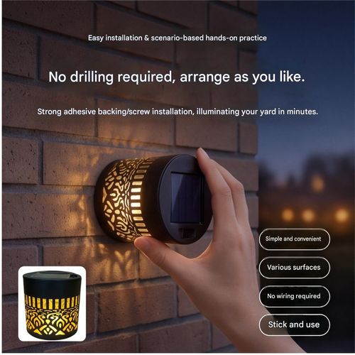 Keledz Decorative Mandala Iron Outdoor Step Wall Lights Waterproof Fence Post Lamp Garden Patio Backyard Low（2PCS）