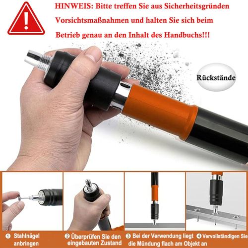 Powerful nail gun（100 nails included）