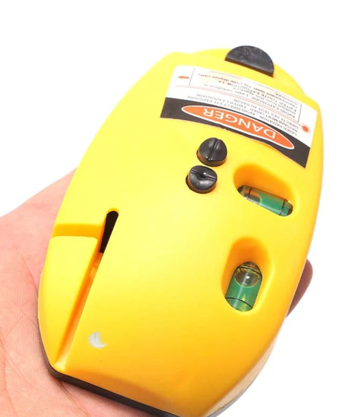 Bright laser, right angle precision.
