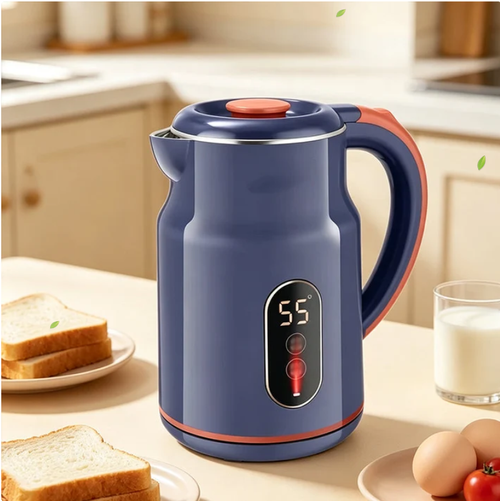 Smart Electric Kettle: 3L, 1500W Fast Boil, 55°C Keep Warm, Temp Display, Cool-Touch