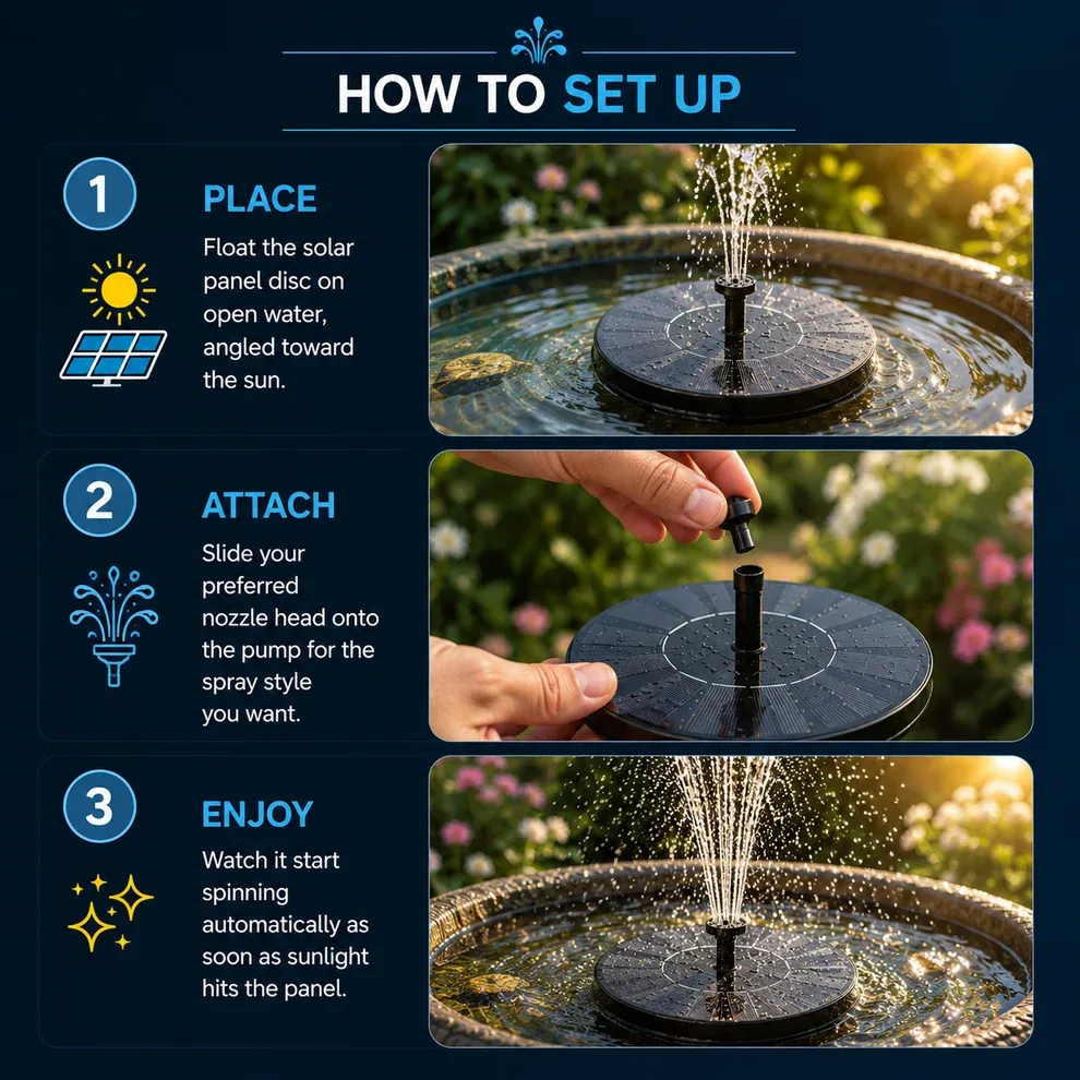 Solar Water Fountain Pump