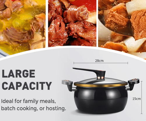 Large Capacity Micro-Pressure Enamel Soup Pot