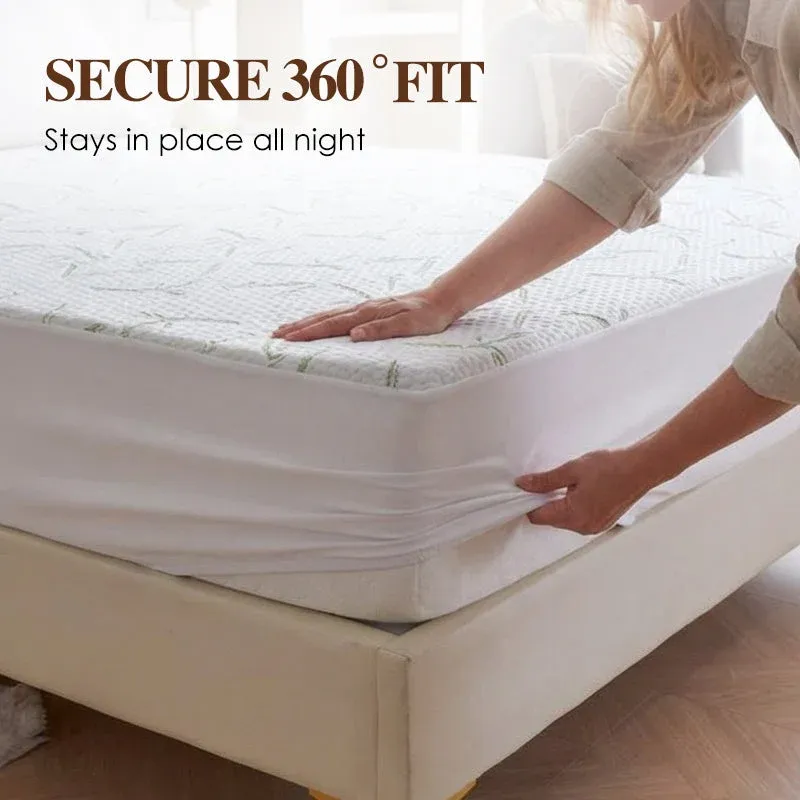 Bamboo Fibre Waterproof Mattress Protector – Stay Dry, Fresh & Comfortable Night After Night ✨