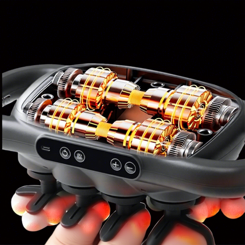 16-head fascia gun provides powerful and deep-penetrating massage.