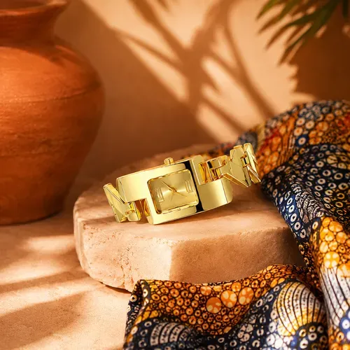 Gold Women Quartz Watch ✨ Elegant Stainless Steel Fashion Watc
