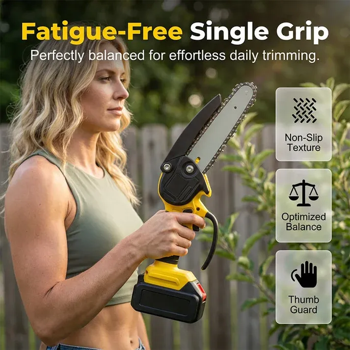 Ergonomic Mini Electric Saw with Safety Lock