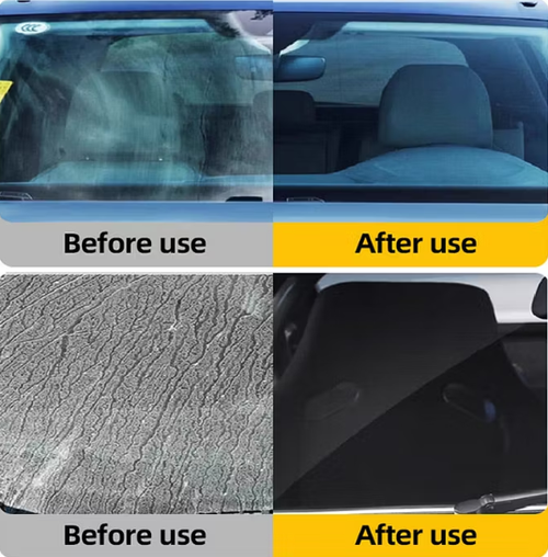 Auto Glass Scratch Care Polishing Fluid（2 bottles） Free sponge + towel
