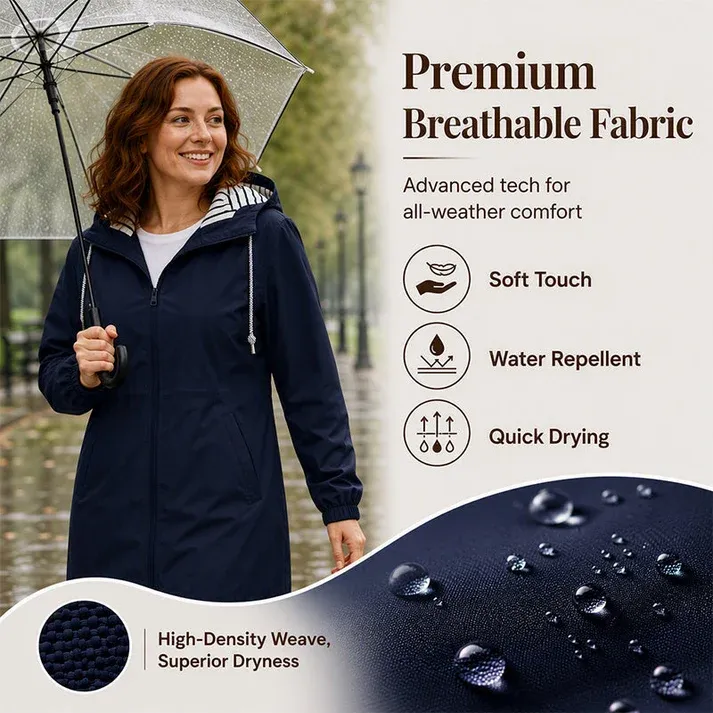 Women's Outdoor Waterproof Hooded Jacket🌧🧥