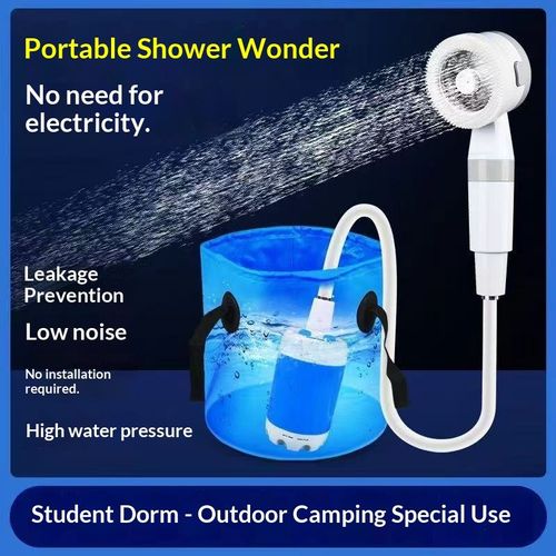 Self-priming pump in shower head