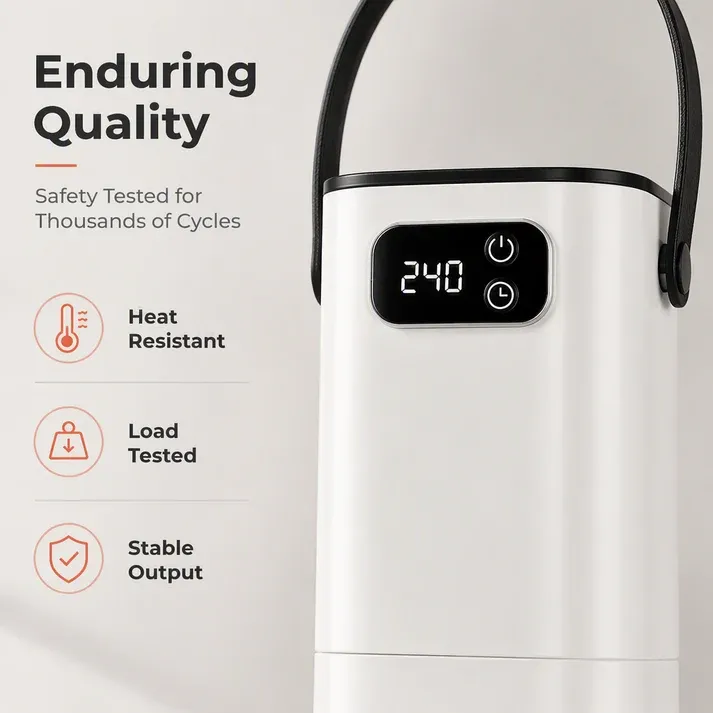 Portable Clothes Dryer: Rapid Heat, Silent Night Drying, Foldable, Travel-Friendly, 4-Step Setup