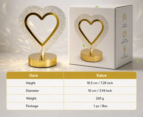 Crystal Geometric Night Light – Touch Control, 3D Refraction Glow & Rechargeable – Bedroom Atmosphere Lamp 🌙