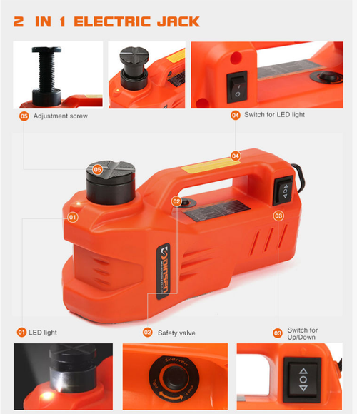 12V vehicle-mounted electric hydraulic car jack