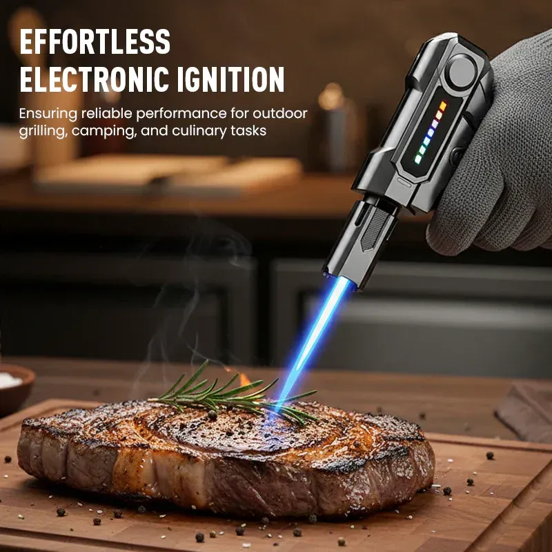 🔥 Refillable Adjustable Butane Torch Lighter – Tame the Fire, Master Your Craft!