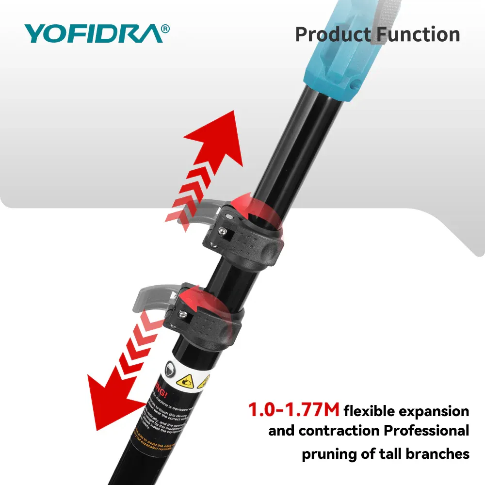 8 inches Brushless Chainsaw + 32mm Pruner Set, Telescoping Pole