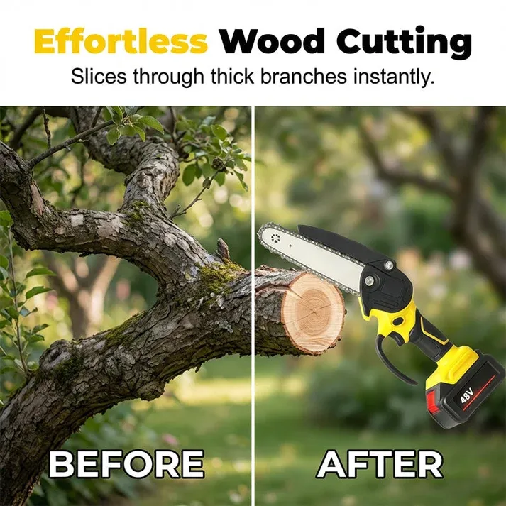 Ergonomic Mini Electric Saw with Safety Lock