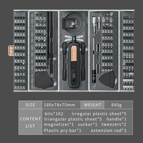 180-in-1 Quality Hot Sale Magnetic Screwdriver Set Bits