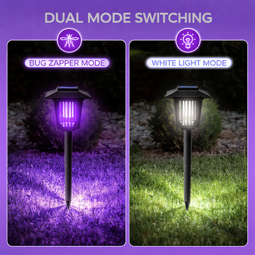 Solar LED Garden Lantern, Outdoor Mosquito Killer Lamp