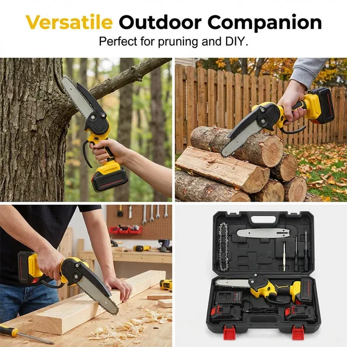 Ergonomic Mini Electric Saw with Safety Lock