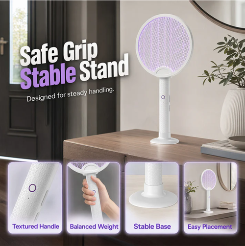 2-in-1 Rechargeable Electric Fly Swatter