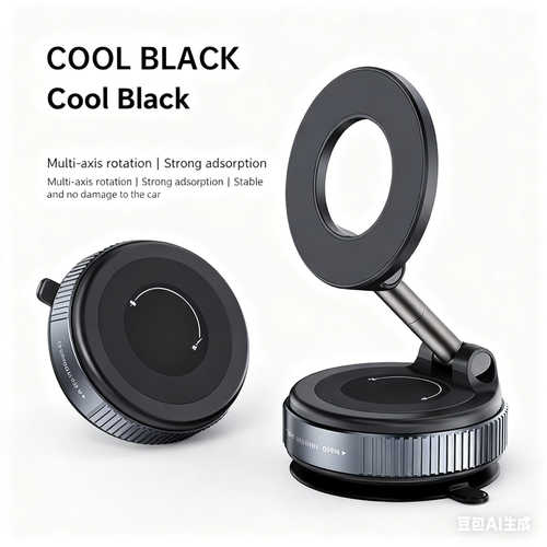 2025 New Multifunctional Car Phone Holder – Dual-mode Vacuum Suction & Magnetic, 360° Rotatable Universal Adjustment, Suitable for Desktop Wall Car Windshield Dashboard Navigation Suction Cup Holder