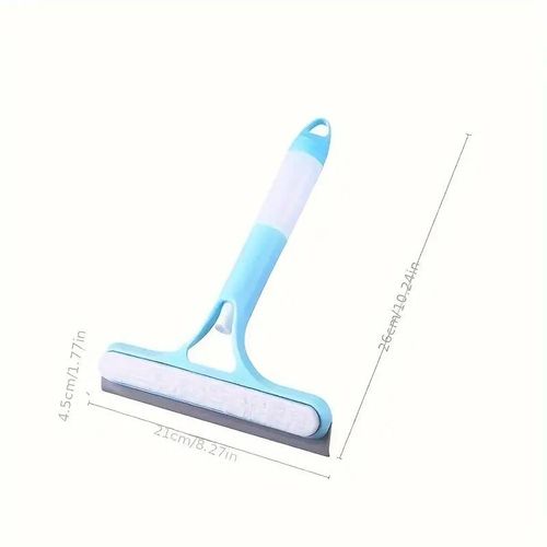 3-in-1 Multifunctional Glass Squeegee Window Cleaner with Spray Bottle, Double-Sided Glass Brush - Household Window & Mirror Cleaning Tool, Buy 1 Get 1 Free