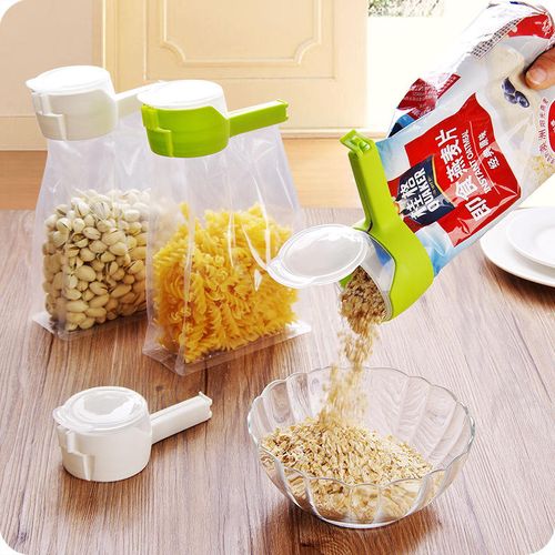 Multi-functional Food Sealing Clips (Buy 1 Get 4 Free) - Moisture-Proof Seal for Plastic Bags, Tea, Snacks, Cereal Pour Spouts & Kitchen Storage, Essential for Freshness Preservation