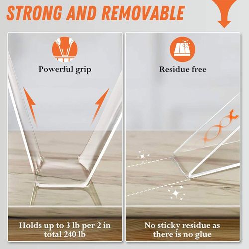 2CM×3M Strong Transparent Traceless Acrylic Tape, Waterproof High-Viscosity Magic Adhesive, Residue-Free & Strong Stickiness, 10-Pack, Suitable for Wall Picture Hanging and Multiple Scenarios