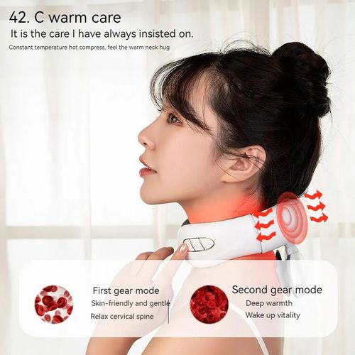 Computer - type Rechargeable Cervical Vertebra Instrument: Multifunctional Electromagnetic Shock Heating Pulse Neck Massage and Physiotherapy Instrument