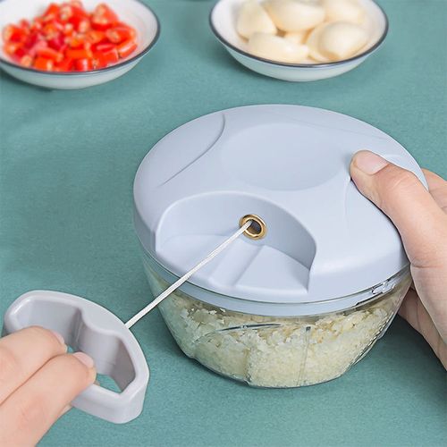 Household Multifunctional Kitchen Tool Set: Manual Garlic Puller, Garlic Press, Garlic Masher, Garlic Puree Chopper, Vegetable Cutter, Meat Grinder, and Baby Food Cooking Gadget