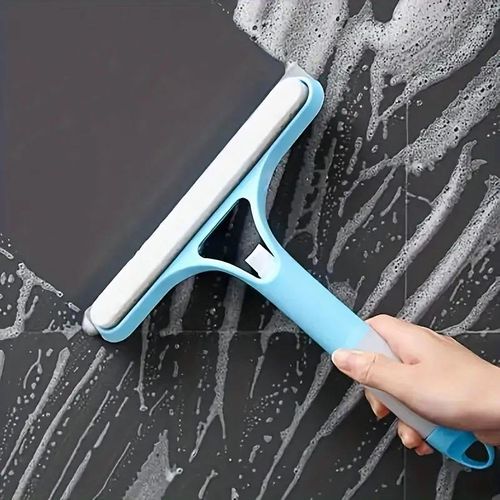 3-in-1 Multifunctional Glass Squeegee Window Cleaner with Spray Bottle, Double-Sided Glass Brush - Household Window & Mirror Cleaning Tool, Buy 1 Get 1 Free
