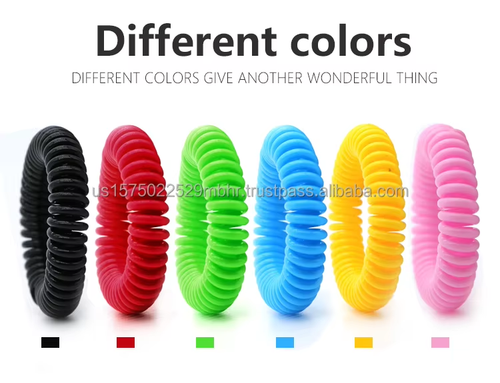 Natural Ingredients Waterproof Band Silicone Mosquito Repellent Bracelets for Adults and Kids
