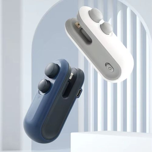 USB Rechargeable Mini Handheld Bag Sealer: Portable Heat Sealing Machine for Food Plastic Bags, Snack Moisture-Proof Sealer – Buy One Get One Free!