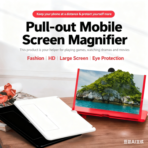 New Drawer - type 10 - inch 3D HD Mobile Phone Screen Magnifier with Desktop Lazy Bracket Function