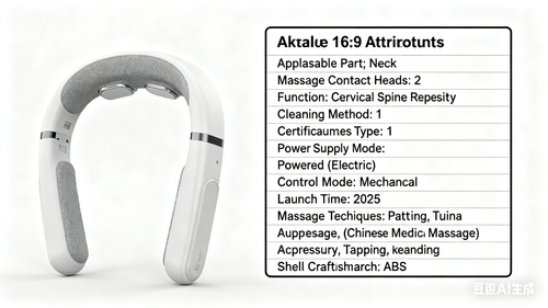Computer - type Rechargeable Cervical Vertebra Instrument: Multifunctional Electromagnetic Shock Heating Pulse Neck Massage and Physiotherapy Instrument