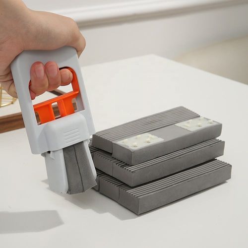 Factory Wholesale New Foldable Plastic Mini Mop, Hands-Free Quick Absorption for Desktop, Tea Bar, Kitchen & Bathroom, Replaces Traditional Rags, Wet-Dry Dual-Use Home Cleaning Tool, Buy One Get One Free