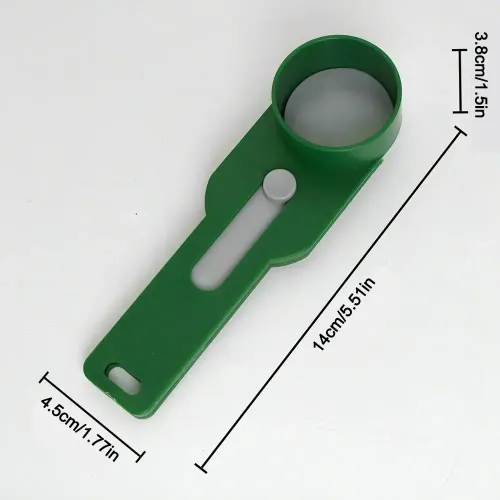 Creative Sliding Spoon with Leak-Proof Measurement: Portable Plastic Kitchen Funnel, Multi-Purpose Spill-Free Scoop for Coffee Additives & Powders