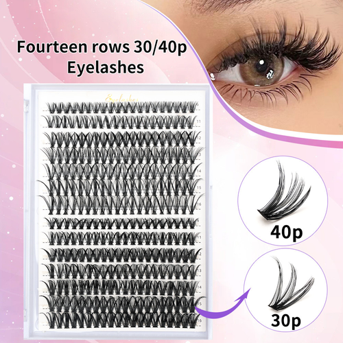 European & American Style False Eyelash Set (In Stock) - Complete Kit Combination