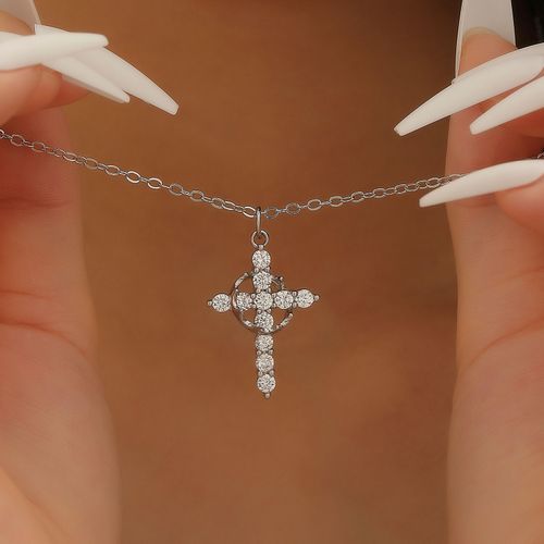 Exquisite Crown Cross Necklace (Upgraded Version) - Fashionable Accessory for Women & Men, Ideal for Parties, Black Friday & Christmas Gifts