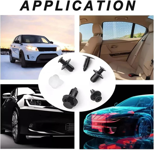 Assorted Auto Fasteners: 100PCS Boxed Set with 6-inch Screwdriver & Aircraft Box, for Bumpers, Fenders, Door Panels, Motorcycle Covers & More, Including Expansion Screws