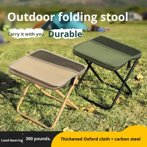 Foldable Pencil Case Stool Creative Pocket Hand Stool Bag  Outdoor Backpack Foldable Leisure Chair, Suitable for Outdoor Camping, Fishing, Hiking, Beach, Park and Travel Scenarios
