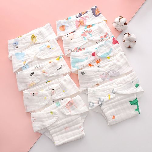 Buy One Get One Free: Cotton Diaper Pants with Cartoon Prints – 3D Leak-Proof, Waterproof & Washable for Infants and Babies