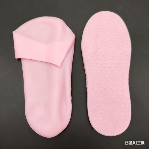 Pink Silicone Moisturizing Gel Socks (Buy 1 Get 5 Free)  Full-Foot Spa Pedicure for Dry Cracked Feet, Exfoliating & Moisturizing Foot Care Socks for Men & Women