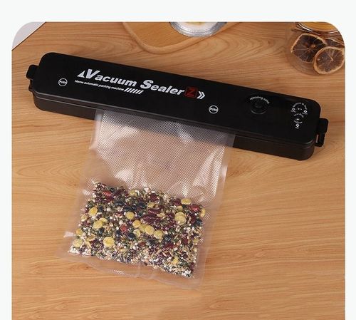 Household Small Automatic Vacuum Sealer, Mini Kitchen Food Packaging Machine, Compression Sealing and Fresh-keeping for Cooked Food, with 10 Free Fresh-keeping Bags