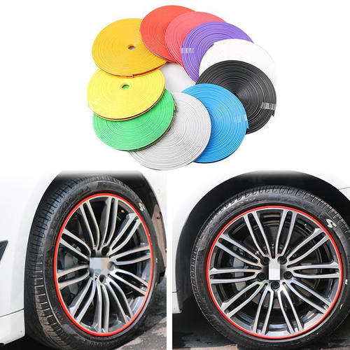 Universalcartruckalloywheelhubprotectionringanticollisionstripantiscratchstripantiscuffrubber stripwheelhubstickerandrimdecorationmodificationsupplies