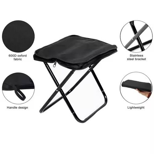 Foldable Pencil Case Stool Creative Pocket Hand Stool Bag  Outdoor Backpack Foldable Leisure Chair, Suitable for Outdoor Camping, Fishing, Hiking, Beach, Park and Travel Scenarios
