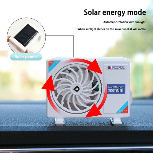 Solar Car Air Freshener Mini Air Conditioning Decorative Aromatherapy Machine Lasting Fragrance Perfume Decorative