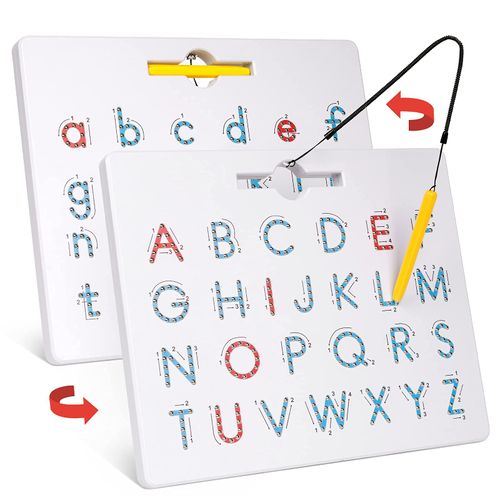 ABS Letter Tracing Board – Double-Sided Alphabet Writing Practice Tool, Learn to Write ABC, Early Education Toy