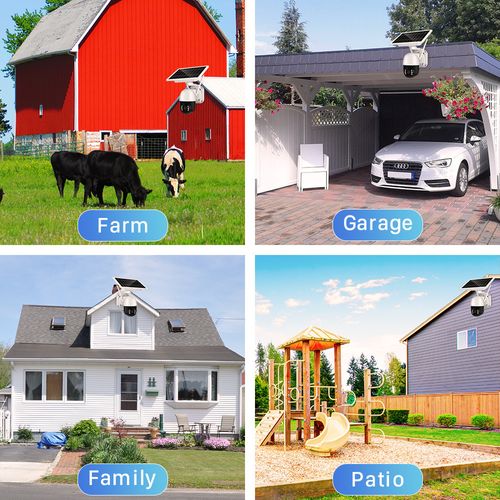 Solar WIFI Waterproof Outdoor CCTV Security Camara with Sim Card Solar Panel Battery bluetooth Camera 1080P HD Price